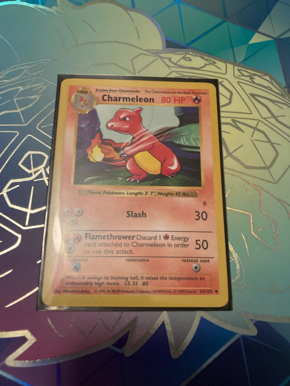 Pokemon Charmeleon Trading Card - Red and Yellow